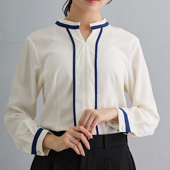 FAMILIAR EXISTENCE 白ブラウス レディース オフィス カジュアル シンプル 着回し 通販